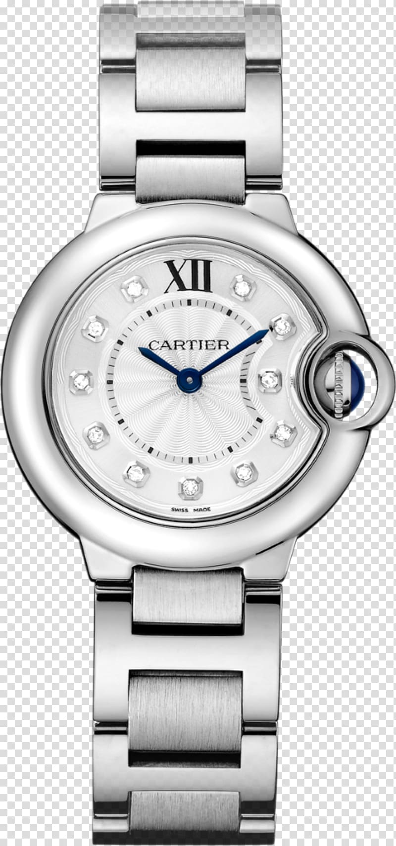 Cartier Ballon Bleu Watch Jewellery Cabochon, watch transparent background PNG clipart