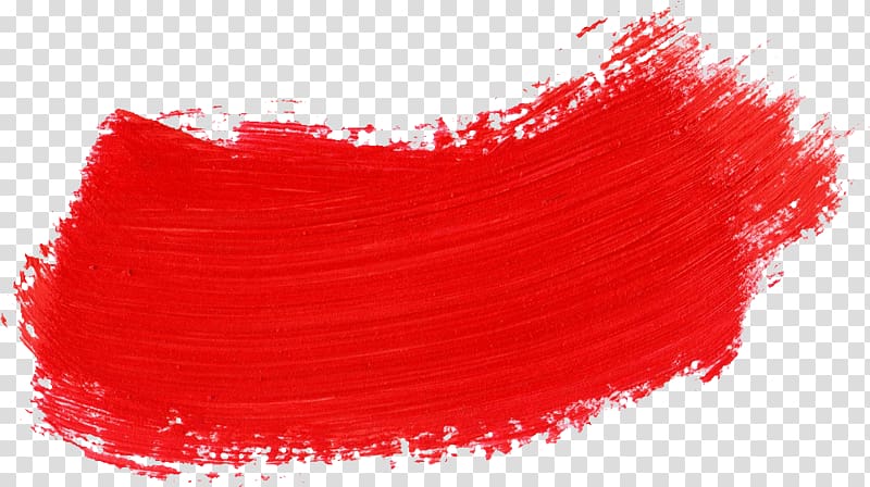 red paint , Red Paintbrush, brush stroke transparent background PNG clipart