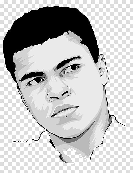 Muhammad Ali Portrait Nose, others transparent background PNG clipart