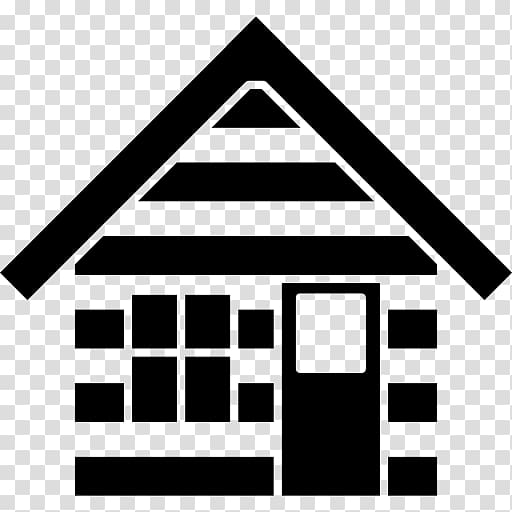 Log cabin House , husky silhouette transparent background PNG clipart
