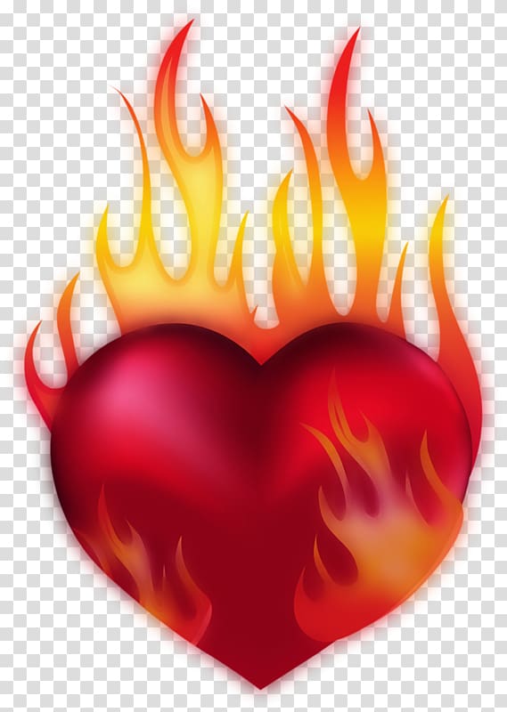 Heart Fire , heart transparent background PNG clipart