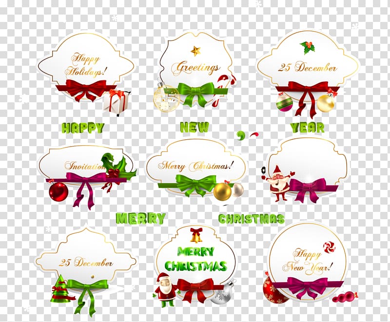 Santa Claus Christmas card Gift, Christmas Box transparent background PNG clipart