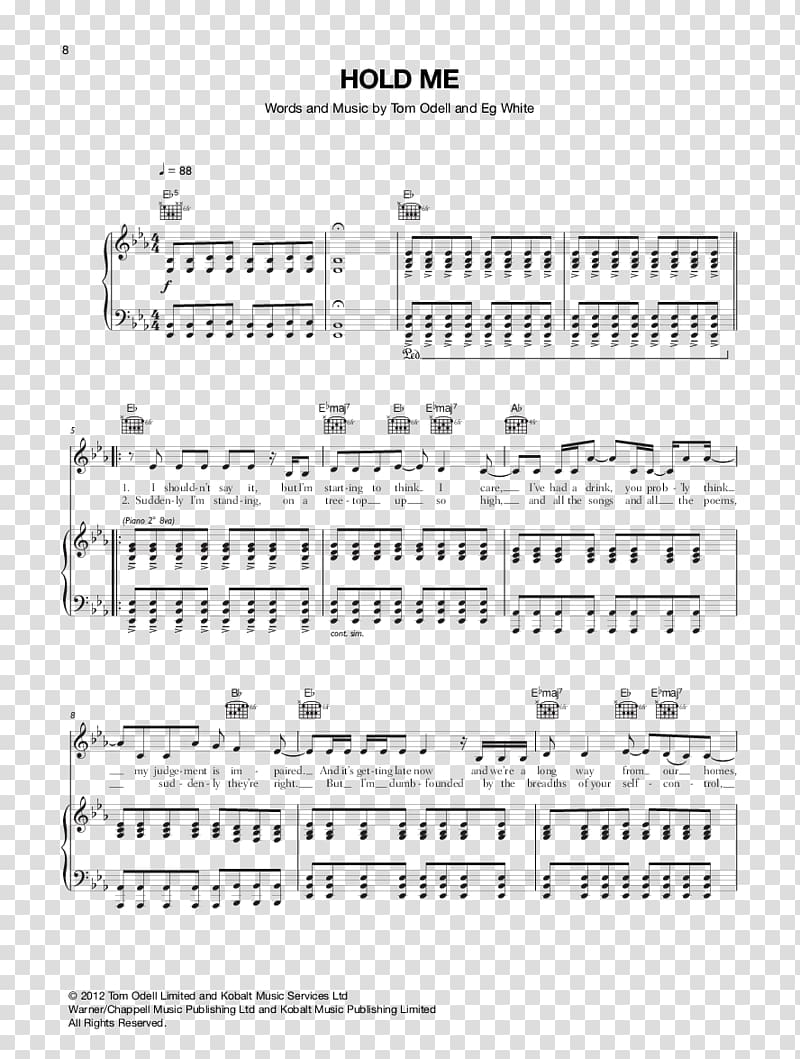 Sheet Music Hold Me Long Way Down Grow Old with Me Musical note, sheet music transparent background PNG clipart