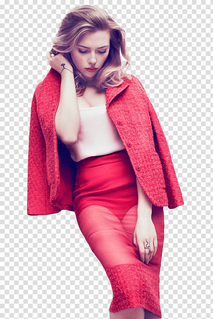 Scarlet Johanson, Scarlett Johansson Red Dress transparent background PNG clipart