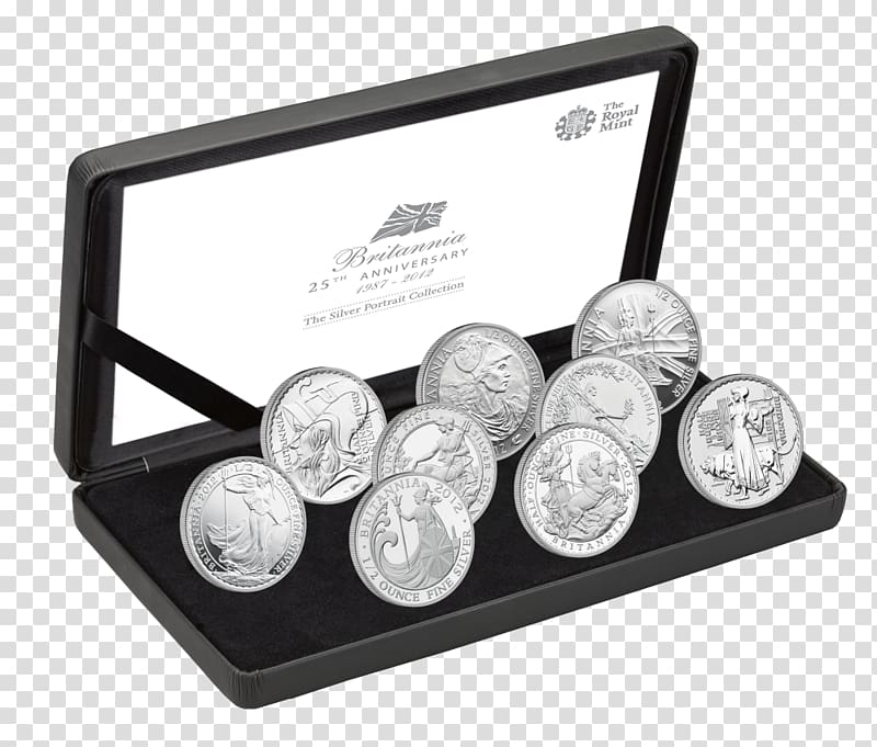 Silver coin Silver coin United Kingdom Bank holiday for the Diamond Jubilee, Open Case transparent background PNG clipart
