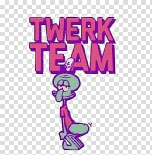 Squidward Tentacles T-shirt Twerking Patrick Star Dance, rosy lips and pretty white teeth transparent background PNG clipart