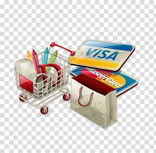 Web development E-Commerce Application Development Shopping cart software, Credit card shopping transparent background PNG clipart
