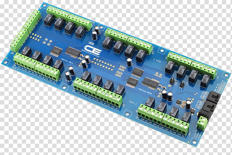 Microcontroller Electronic component Electronics Transistor Relay, arduino interface with computer transparent background PNG clipart