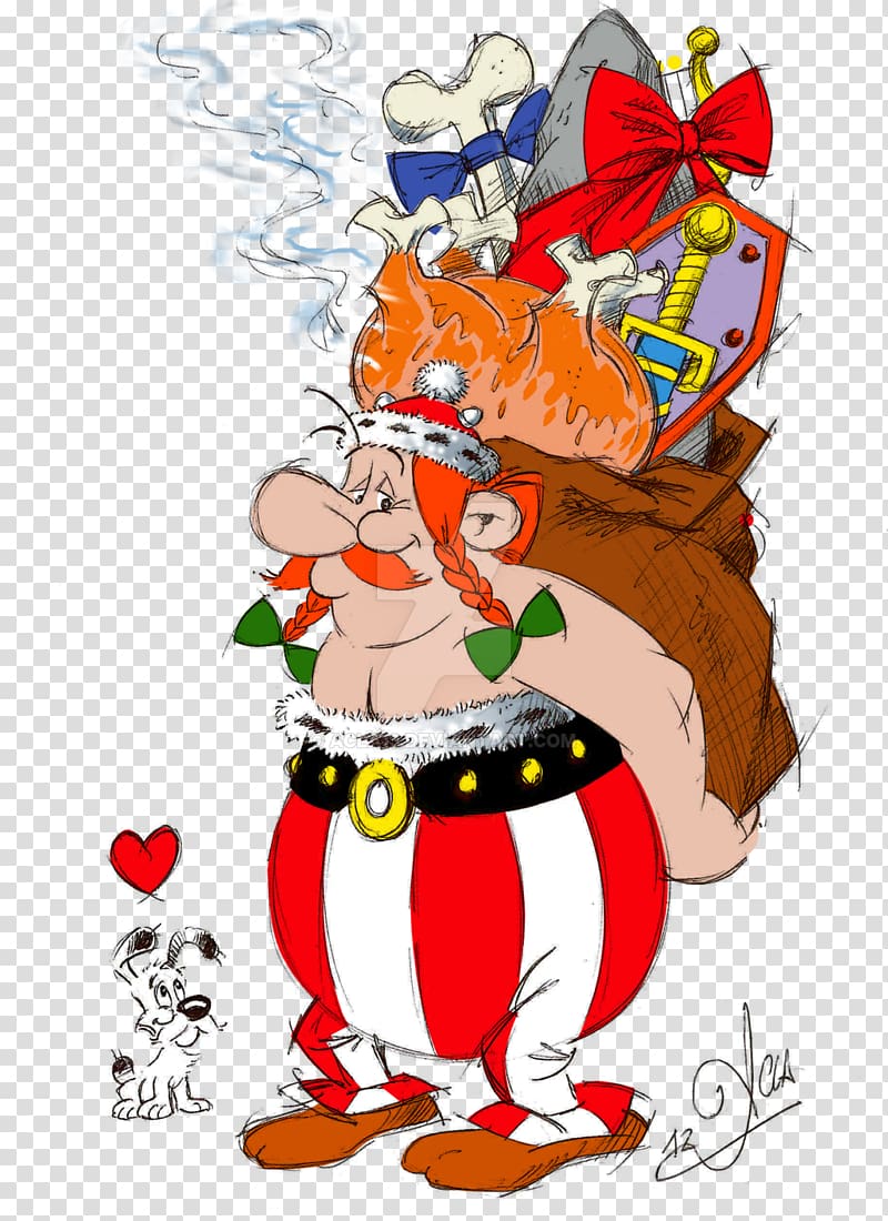 Obelix Asterix Comics Christmas Cartoon, archaeologist transparent background PNG clipart