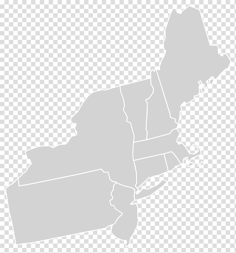 North East New England Region Blank Map Northeast Transparent