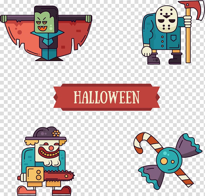 Halloween Illustration, Halloween Monster material transparent background PNG clipart