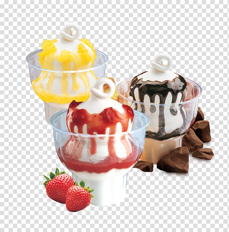 Sundae Ice cream Banana split Nanaimo bar Parfait, Strawberry Sundae transparent background PNG clipart