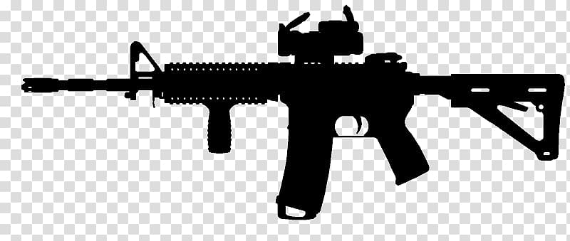 Decal AR-15 style rifle Sticker Firearm Colt AR-15, assault rifle transparent background PNG clipart