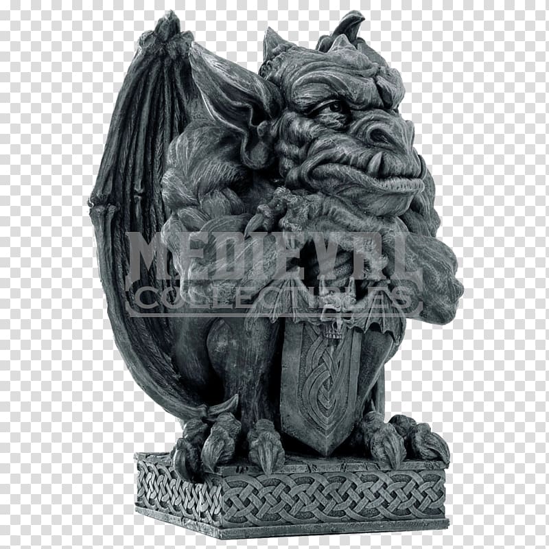 Gargoyle Statue Sculpture Figurine Gothic architecture, others transparent background PNG clipart