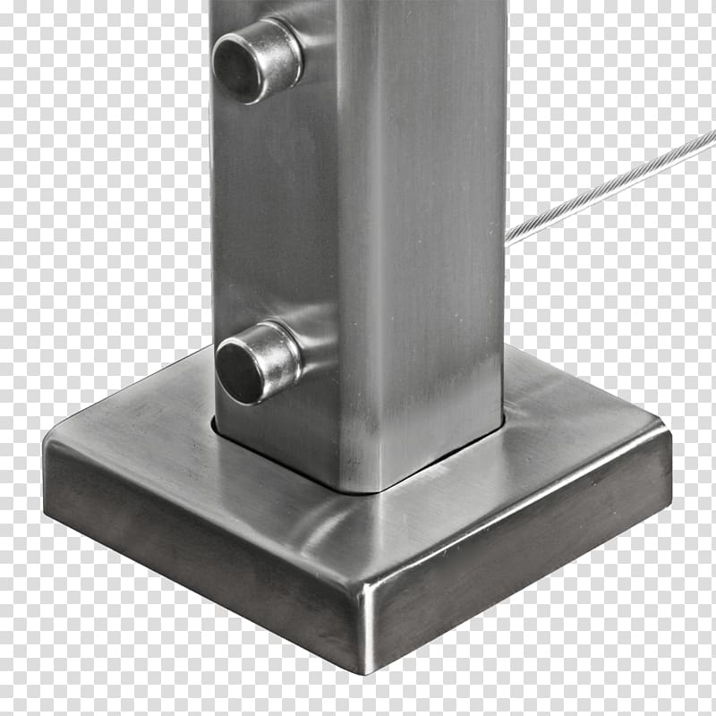 Stainless steel Handrail Guard rail Cable railings, metal square tube transparent background PNG clipart