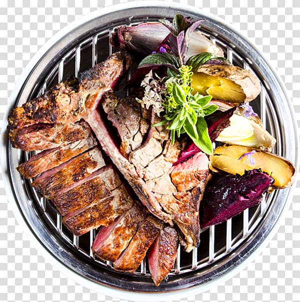 Steak Meat chop Roasting Recipe Dish, Parma Ham transparent background PNG clipart