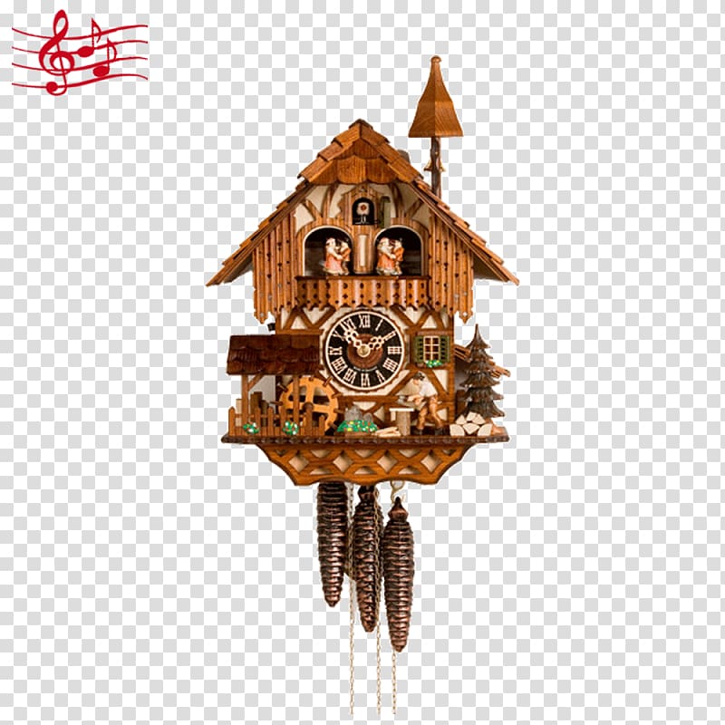 Cuckoo clock Rothenburg ob der Tauber Black Forest Cuckoos, clock transparent background PNG clipart