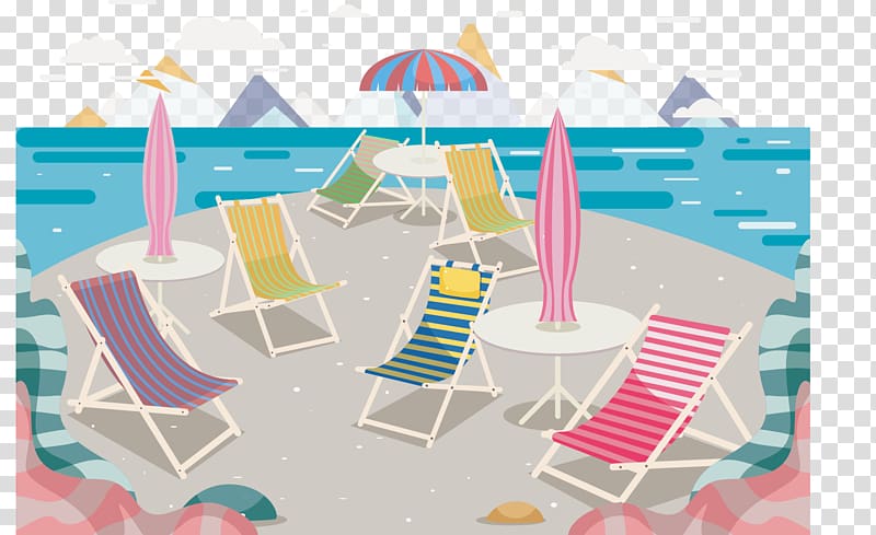 Euclidean Deckchair, loungers transparent background PNG clipart