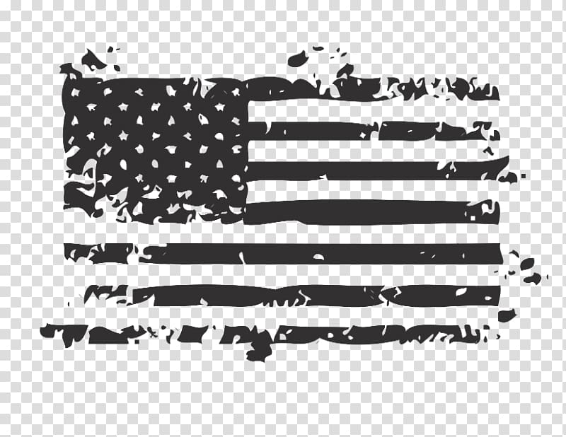 Flag of the United States Decal Sticker, Distressed flag transparent background PNG clipart