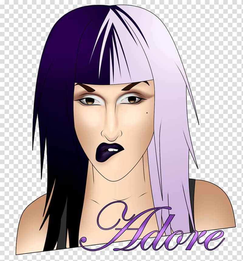 RuPaul\'s Drag Race Drag queen Hair coloring Eyebrow, Adore Delano transparent background PNG clipart