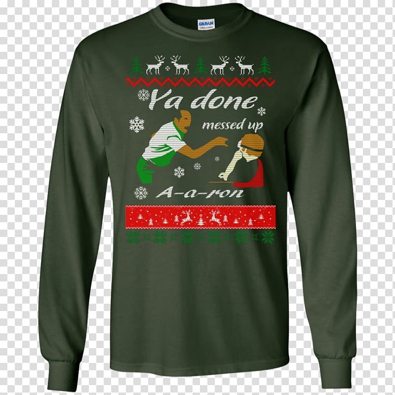 T-shirt Hoodie Christmas jumper Sweater Aran jumper, T-shirt transparent background PNG clipart