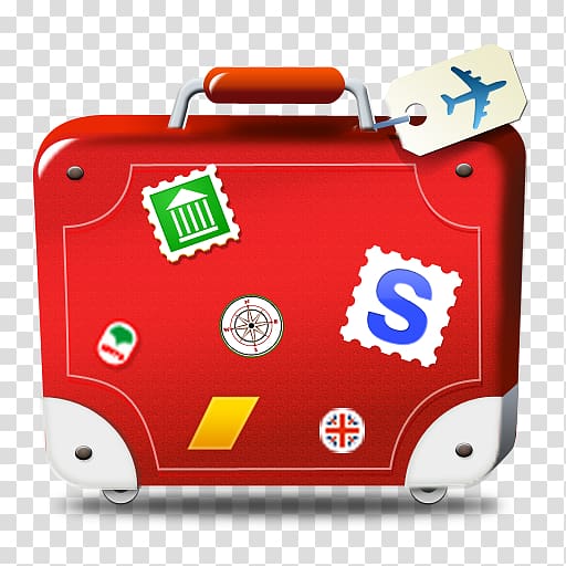 Travel Caucasus Suitcase Airline ticket, Travel transparent background PNG clipart