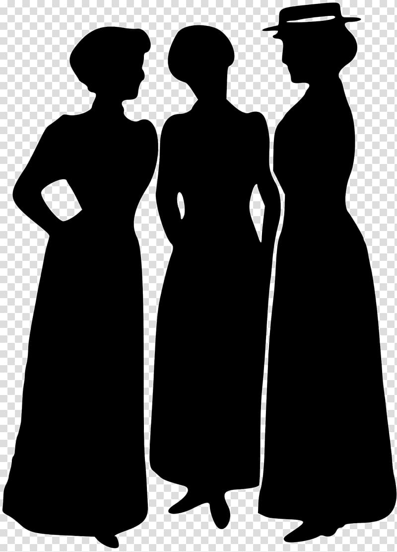 Silhouette Female , reported transparent background PNG clipart