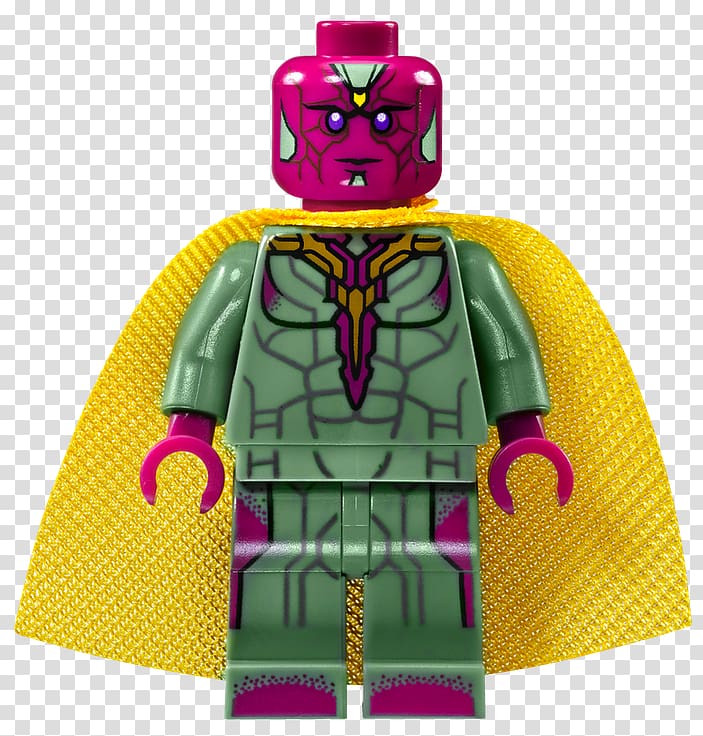 Lego Marvel Super Heroes Vision Lego Marvel\'s Avengers Lego minifigure, toy transparent background PNG clipart