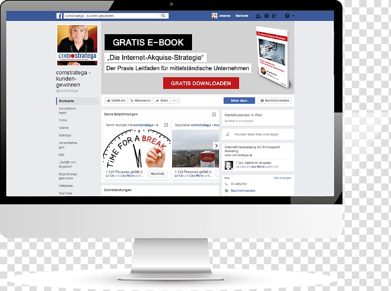 Web page Computer Monitors Template Marketing Lead management, facebook site transparent background PNG clipart