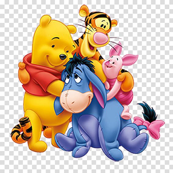 Winnie the Pooh illustration, Piglet Winnie the Pooh Eeyore Tigger Roo, Winnie The Pooh transparent background PNG clipart