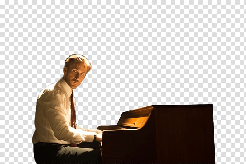 Ryan Gosling playing piano, La La Land Playing Jazz transparent background PNG clipart