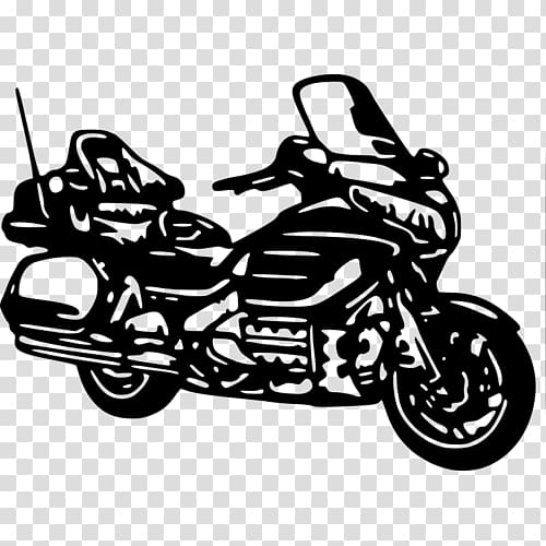 honda motorcycle clipart black and white