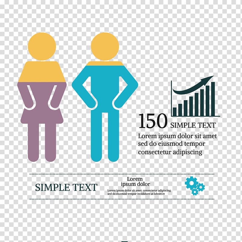 Chart, More men, less women transparent background PNG clipart