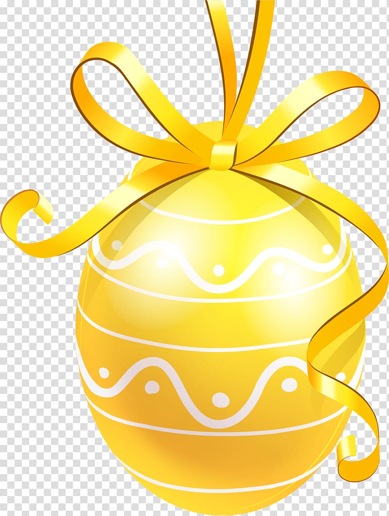 Yellow Easter egg , Yellow eggs transparent background PNG clipart