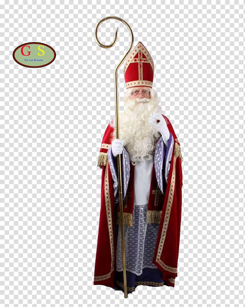 Santa Claus Sinterklaas Zwarte Piet Costume Christmas, Saint Nicholas transparent background PNG clipart