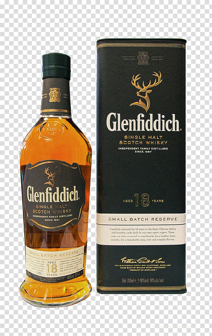 Single malt whisky Glenfiddich Single malt Scotch whisky Whiskey Speyside single malt, 40 years transparent background PNG clipart