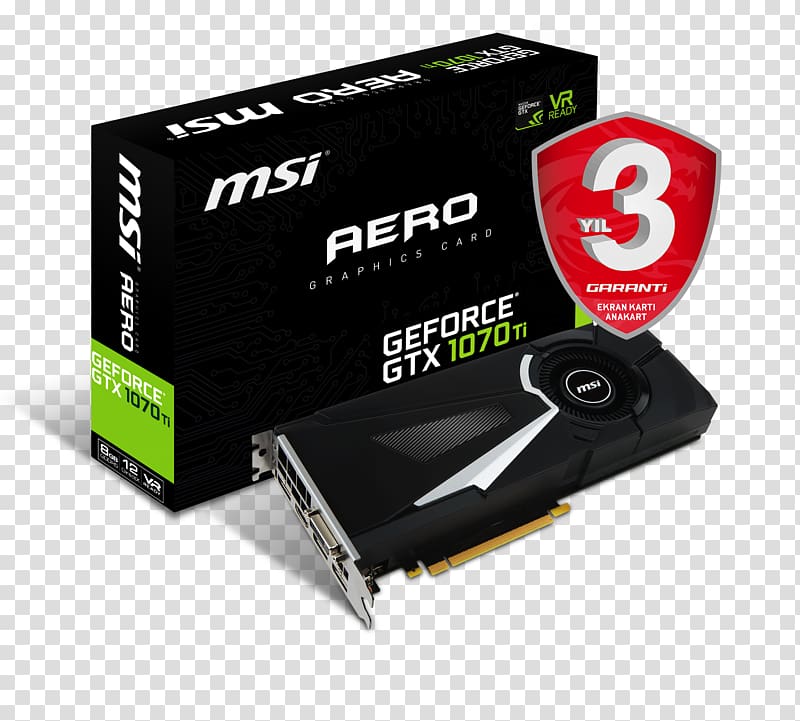 Graphics Cards & Video Adapters NVIDIA GeForce GTX 1070 Ti GDDR5 SDRAM, nvidia transparent background PNG clipart