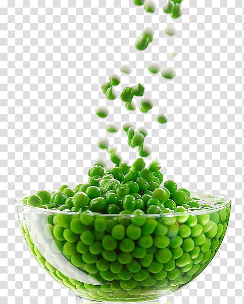 green peas pour into clear glass bowl, Vegetable Green bean, Bowl of peas transparent background PNG clipart