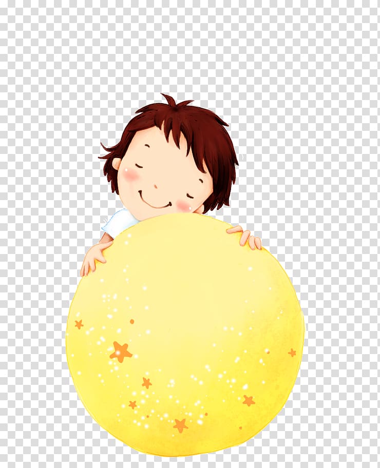 Child Cartoon Illustration, Dream Boy transparent background PNG clipart