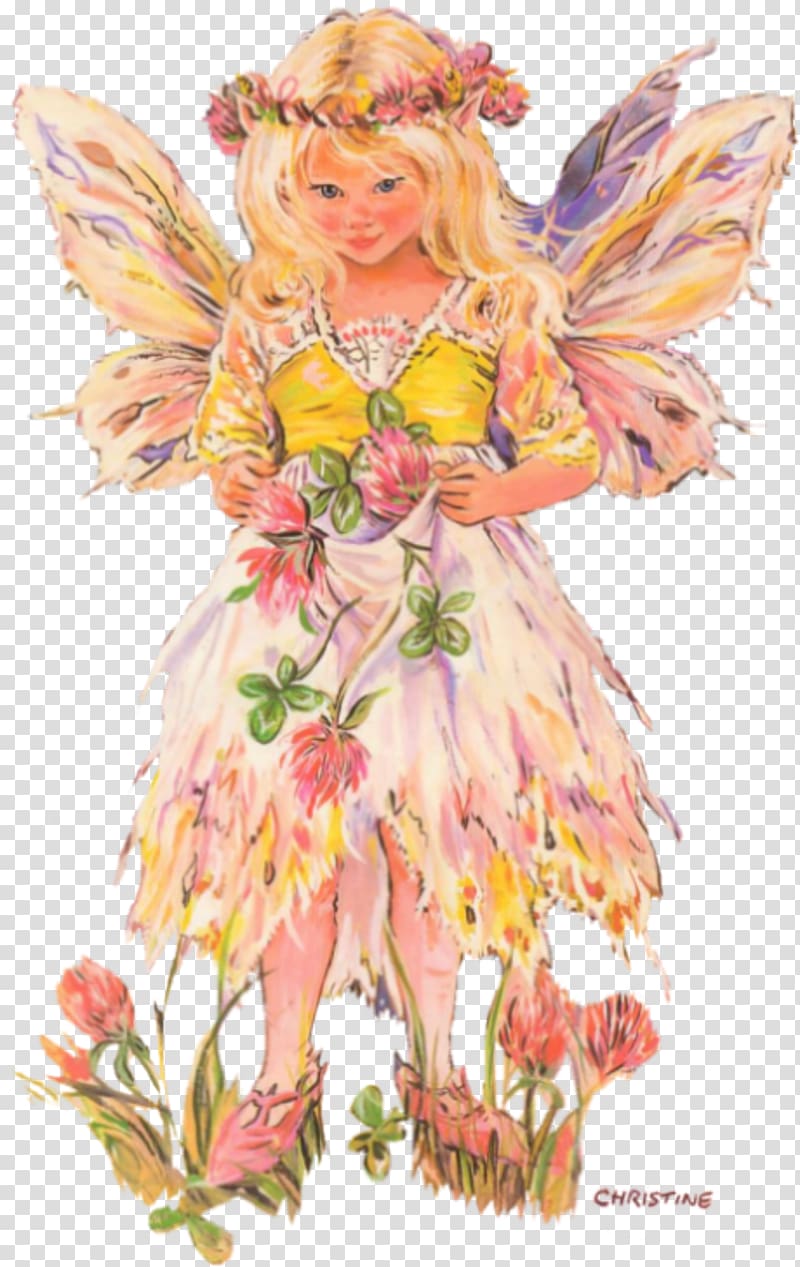 Fairy Drawing Child, the fairy scatters flowers transparent background PNG clipart