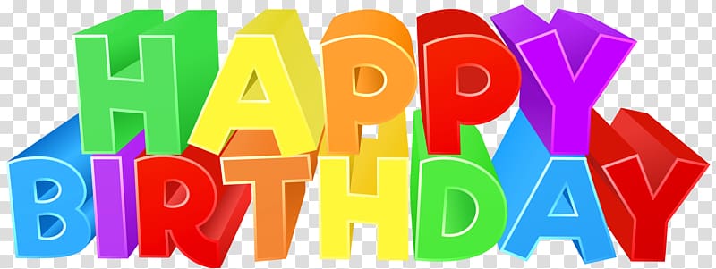 Happy Birthday art, Birthday , Happy Birthday Colorful Text transparent background PNG clipart