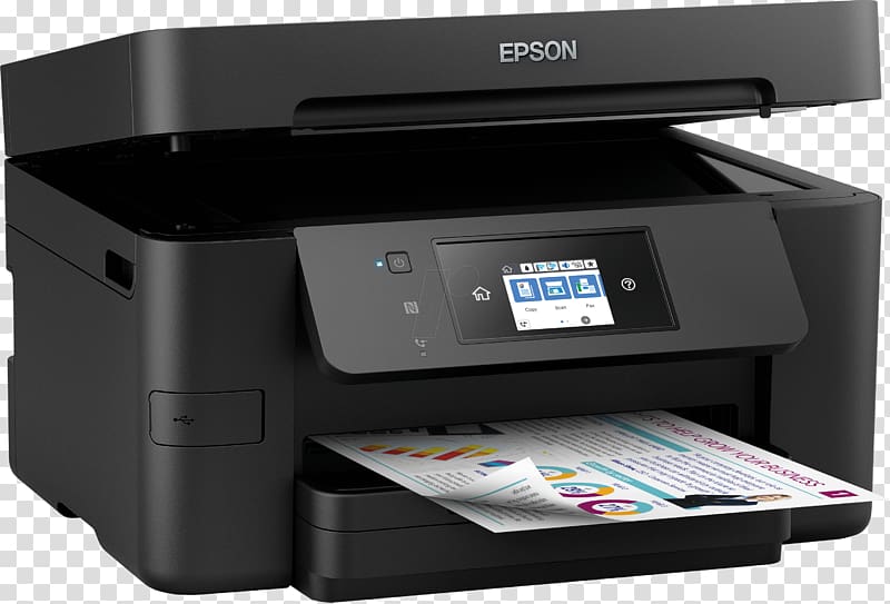 Epson WorkForce Pro WF-3720 Epson WorkForce Pro WF-4730 Multi-function printer Inkjet printing, printer transparent background PNG clipart