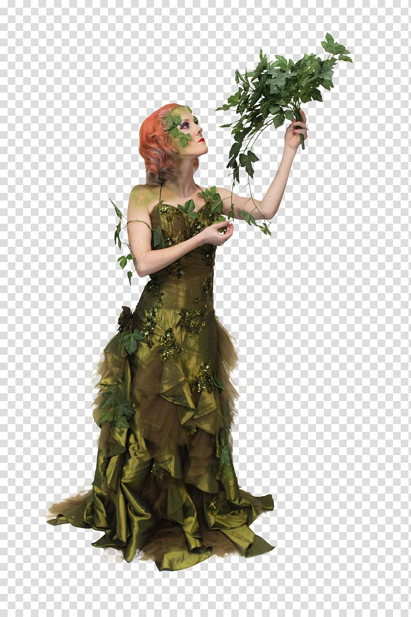 Mother Nature Costume Mother goddess, greenery transparent background PNG clipart