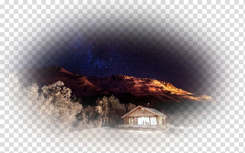 Desktop Winter Desktop metaphor Night Sky, winter transparent background PNG clipart