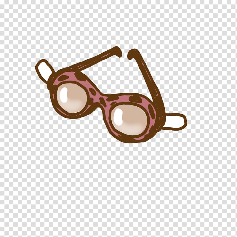 Glasses Goggles Swimming Cartoon, Cartoon hand-painted swimming glasses transparent background PNG clipart