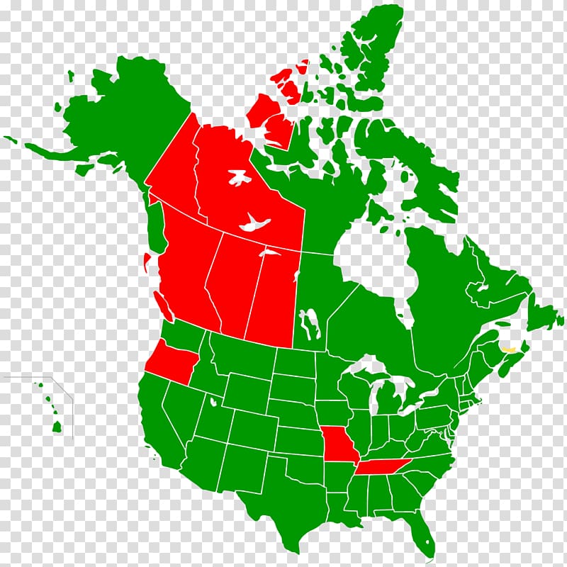 United States Canada Blank map, traffic light transparent background PNG clipart