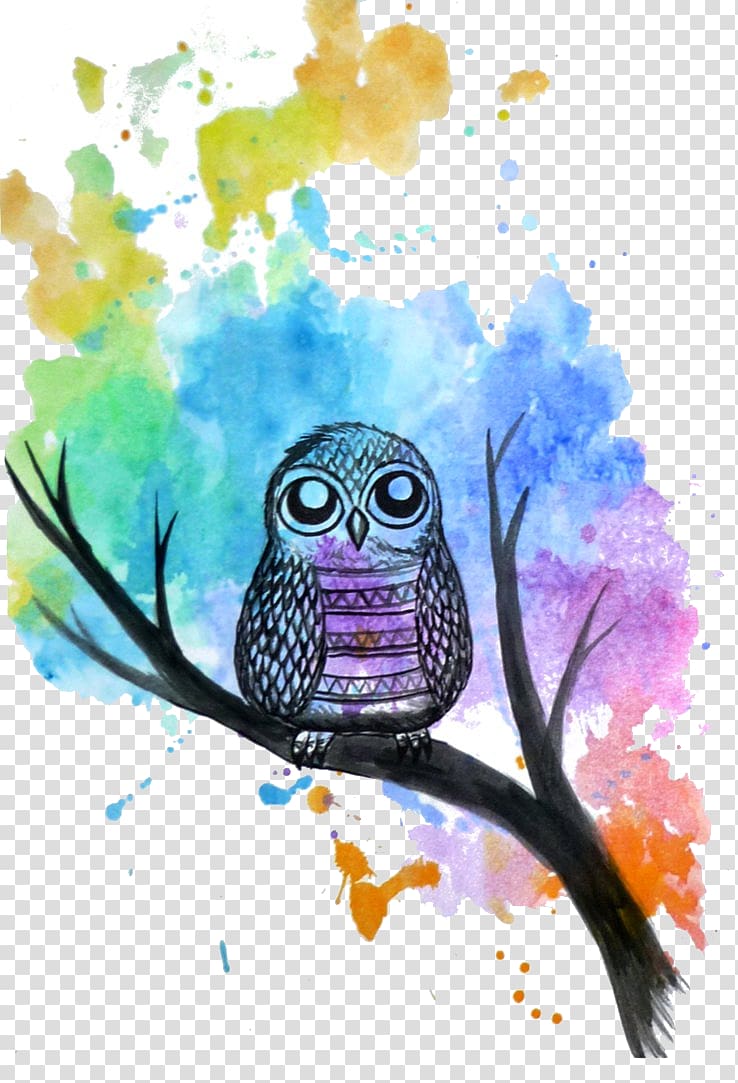owl illustration, Owl Art, Silhouette Art Printing transparent background PNG clipart