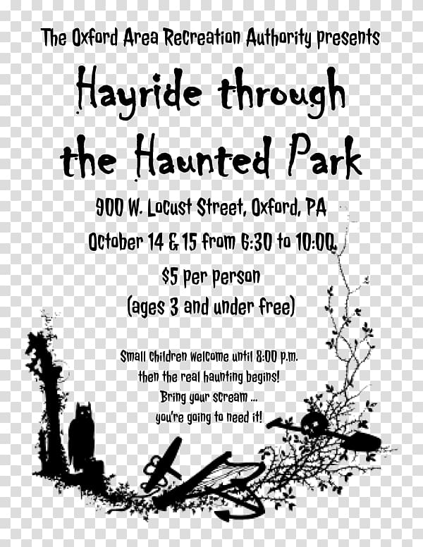 Graphic arts Printing Halloween, Los Angeles Haunted Hayride transparent background PNG clipart