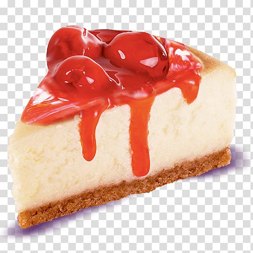 pie with cherry, Cheesecake Bavarian cream Mousse Custard, cheese cake transparent background PNG clipart