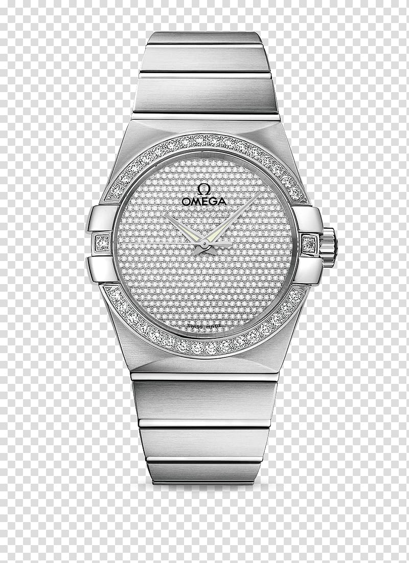 Omega Speedmaster Omega SA Chronometer watch Omega Constellation, Silver watches Omega watch male table transparent background PNG clipart